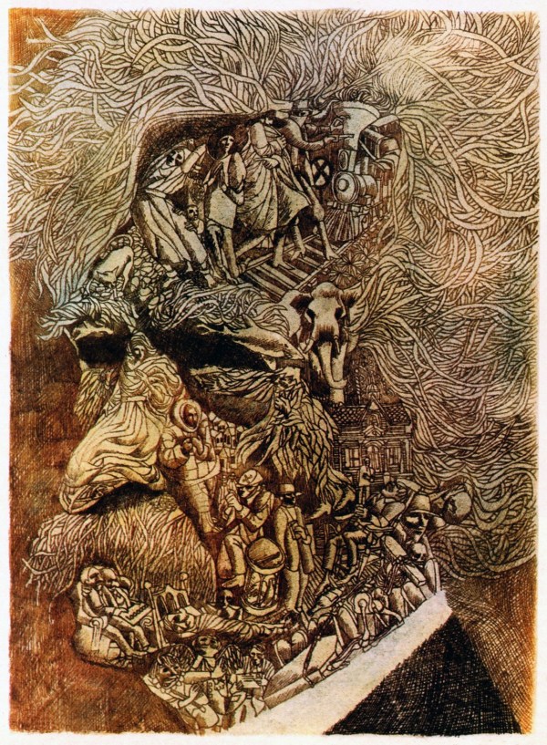 leo-diane-dillon_illustration-for-collection-of-mark-twain-stories